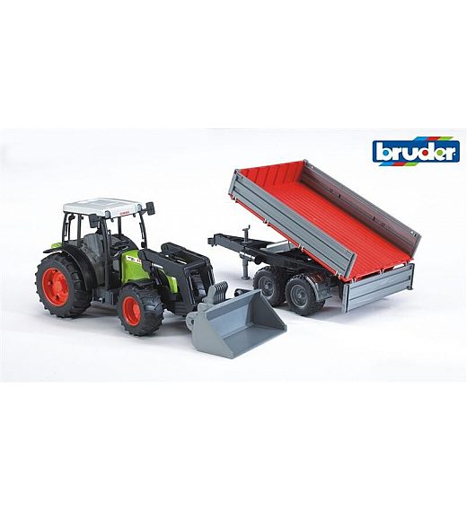 Bruder traktor Class Nectis s prikolico 02112