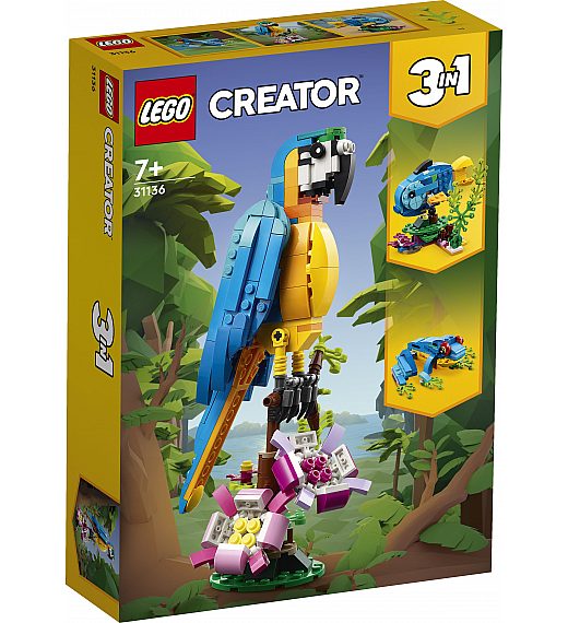 LEGO kocke CREATOR Egzotična papiga 31136