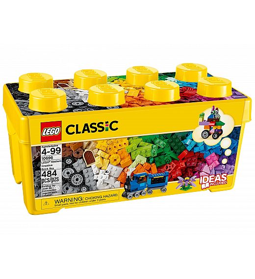 LEGO kocke CLASSIC Srednje velika kreativna kutija s kockama 10696