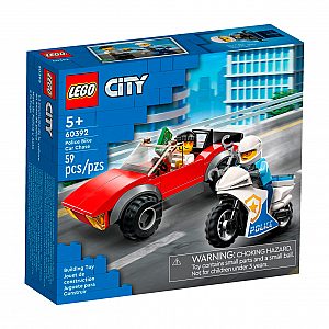 LEGO kocke CITY Potjera automobila s policijskim motociklom 60392