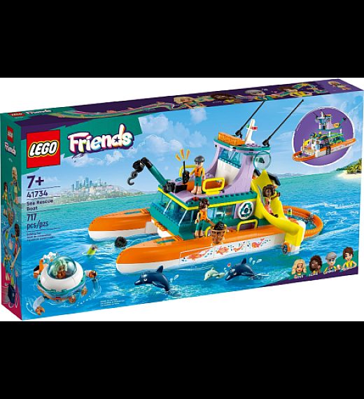 Lego kocke Friends Pomorski reševalni čoln 41734