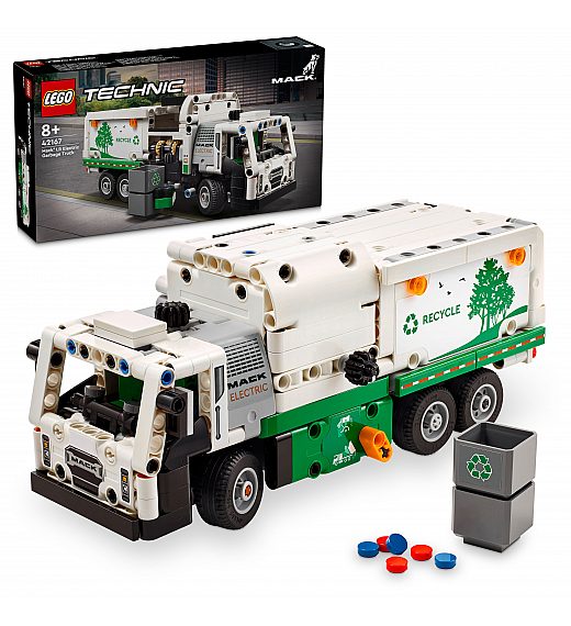 Lego kocke Technic Mack® LR Electric Kamion za odvoz smeća 42167