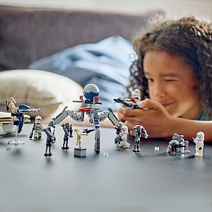 Lego kocke Star Wars Bojni komplet: klonirani vojnik i bojni droid 75372