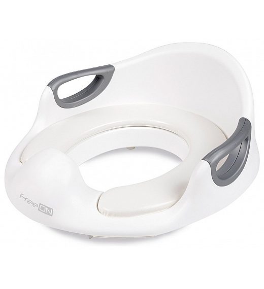 Nastavek za WC z naslonom white/gray