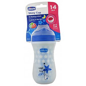 Lonček Shiny Cup Blue 14m+, 260 ml