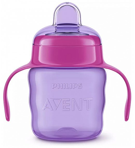 Avent SCF551/03 lonček z ustnikom 200ml, 6m+, Ž rose