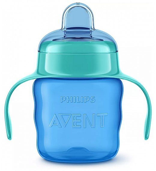 Avent SCF551/05 lonček z ustnikom 200ml, 6m+, m blue