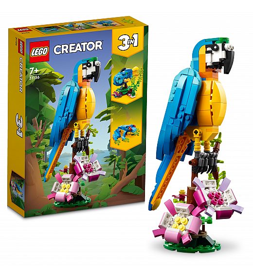 LEGO kocke CREATOR Egzotična papiga 31136