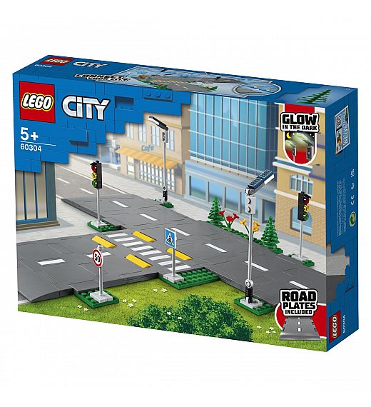 LEGO kocke CITY Ploče za cestu 60304