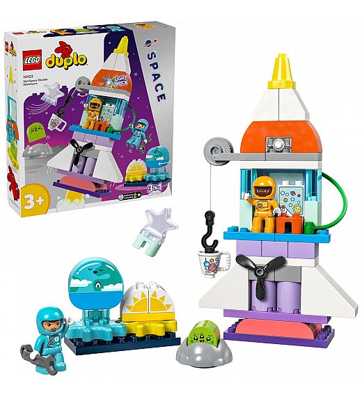 Lego kocke Duplo Dogodivščina z vesoljskim plovilom 3n1 10422