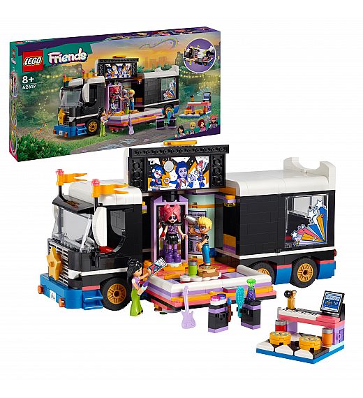 Lego kocke Friends Avtobus za turneje pop-zvezdnikov 42619