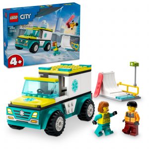 Lego kocke City Hitna pomoć i snowboarder 60403