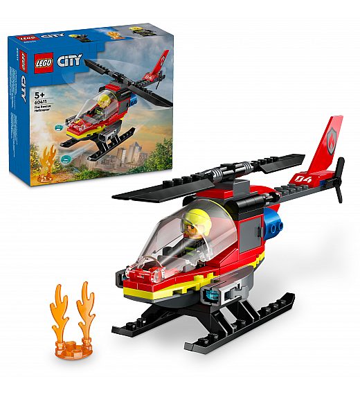 Lego kocke City Vatrogasni helikopter 60411