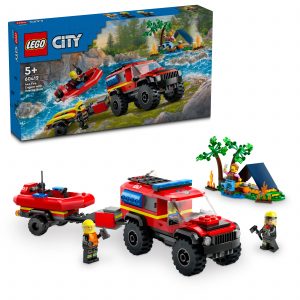 Lego kocke City Vatrogasni terenac s čamcem za spašavanje 60412