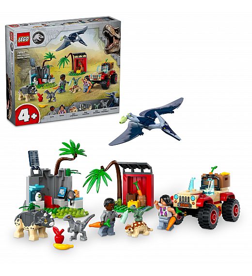 Lego kocke Jurassic World Reševalno središče za dinozavrske mladiče 76963