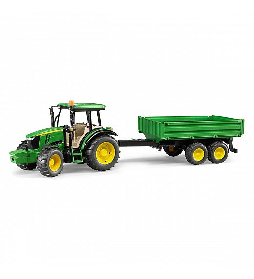 Bruder traktor John Deere s prekucno prikolico 02108