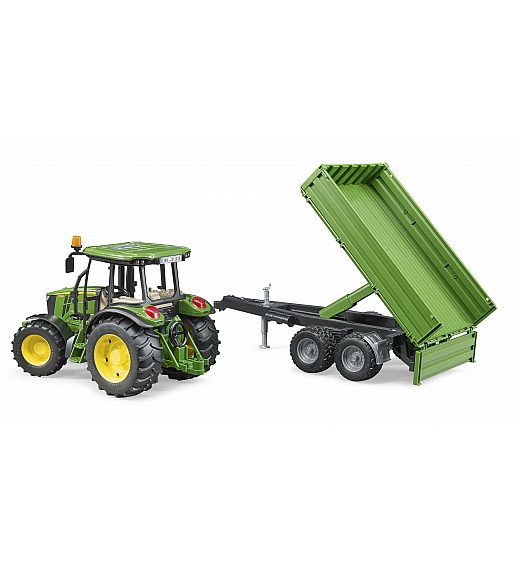 Bruder traktor John Deere s prekucno prikolico 02108