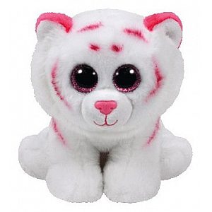 TY Beanie Boos TABOR - belo/roza tiger (15 cm) 42186