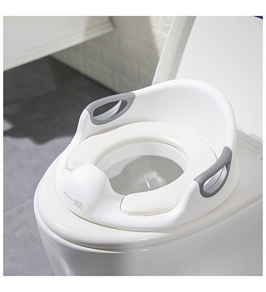 Nastavek za WC z naslonom white/gray