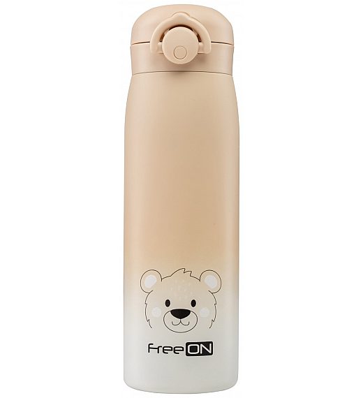 Termo steklenička 480 ml medo beige FreeON