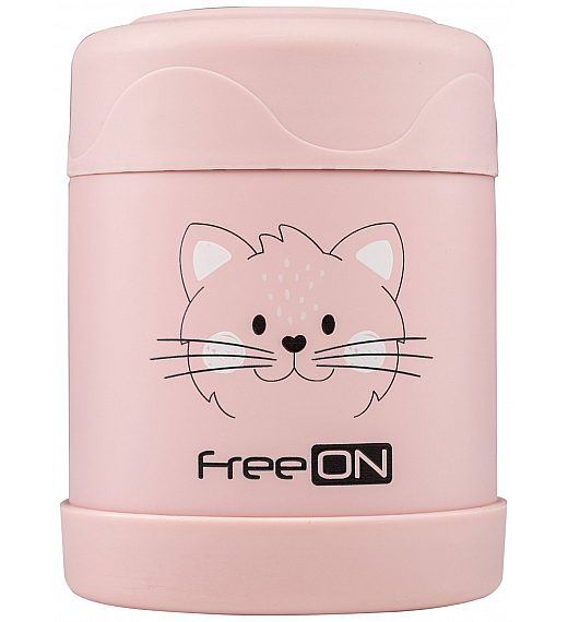 Termo posoda 350 ml muca pink FreeON