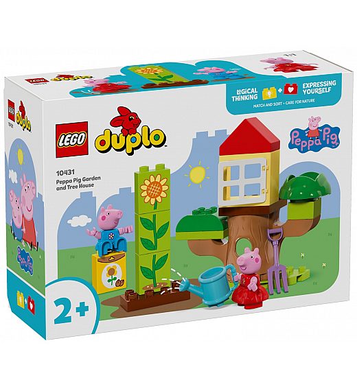 Lego kocke Duplo Pujsa Pepa na vrtu z drevesno hišico 10431 Lego