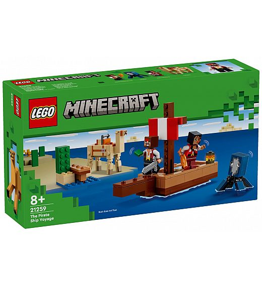 Lego® Minecraft® 21259 Potovanje s piratsko ladjo Lego