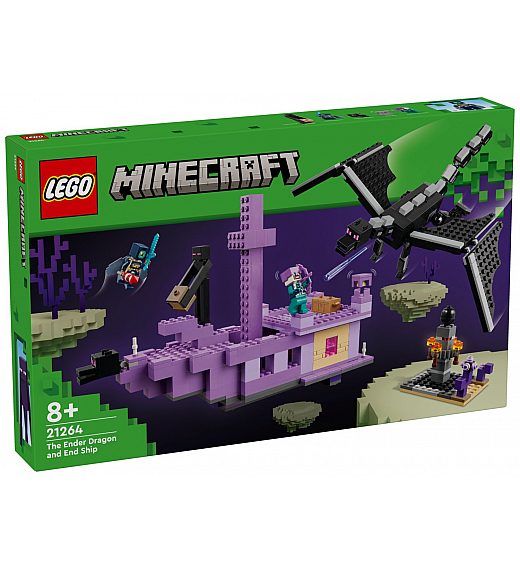 Lego kocke Minecraft Enderzmaj in ladja iz Enda 21264 Lego