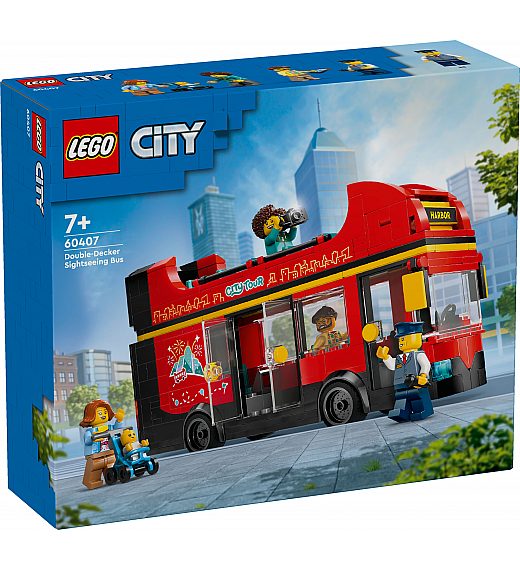 Lego kocke City Rdeči dvonadstropni turistični avtobus 60407 Lego