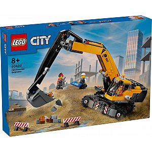 Lego kocke City Žuti građevinski bager 60420