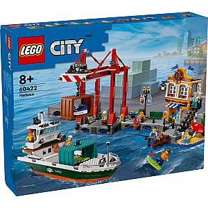 Lego kocke City Gradska luka s teretnim brodom 60422