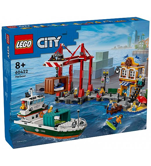 Lego kocke City Gradska luka s teretnim brodom 60422 Lego