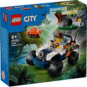 Lego kocke City ATV istraživača prašume s crvenom pandom 60424