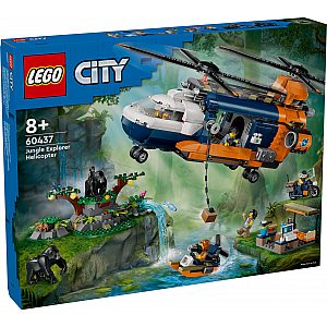 Lego kocke City Helikopter istraživača prašume u bazi 60437