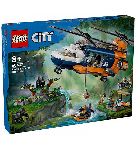 Lego kocke City Helikopter v postojanki raziskovalca džungle 60437 Lego