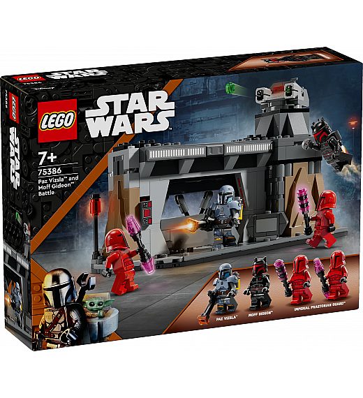 Lego kocke Star Wars Paz Vizsla™ i Moff Gideon™ u borbi 75386 Lego