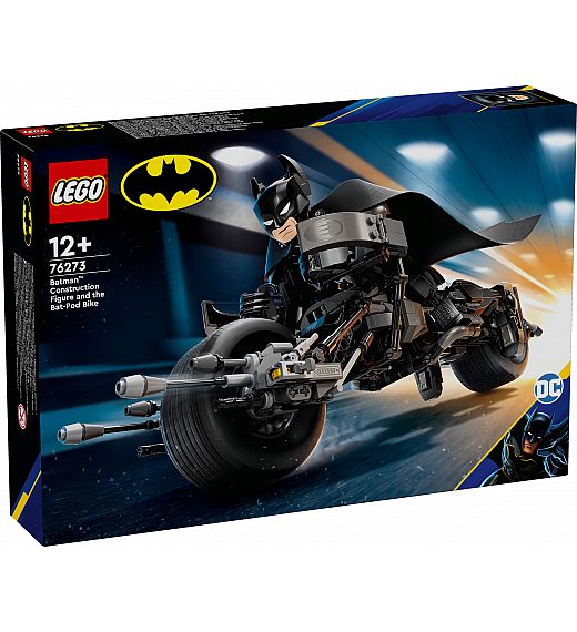 Lego kocke Super Heroes Složiva figura Batmana i motocikl Bat-Pod 76273 Lego