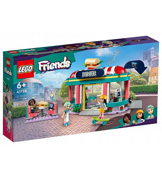 Lego kocke Friends Okrepčevalnica v središču Heartlaka 41728 Lego