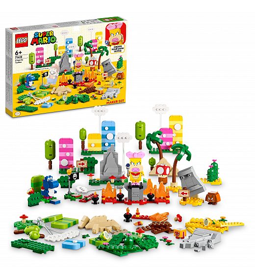 Lego® Super Mario™ 71418 Škatla z ustvarjalnimi pripomočki Lego