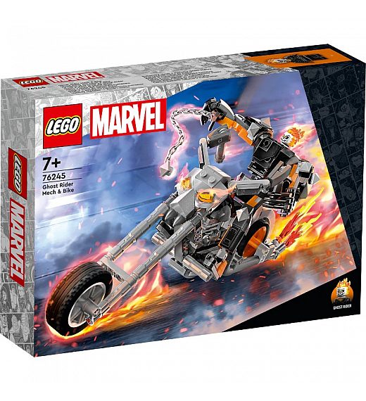 Lego kocke Super Heroes Ghost Riderova mehanika i motocikl 76245 Lego