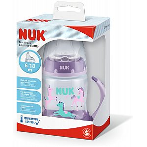 Nuk lonček FC z vgrajenim temp. indokatorjem, silikon, 150 ml multicolor