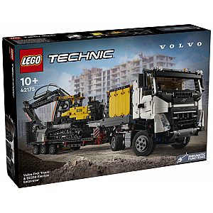 Kocke Technic Tovornjak Volvo FMX in električni bager EC230 42175