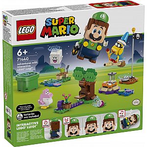 Kocke Super Mario Pustolovščine z interaktivno figuro Luigi 71440