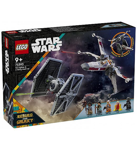 Kocke Star Wars Kombinirani TIE Fighter in X-krilec 75393 Lego