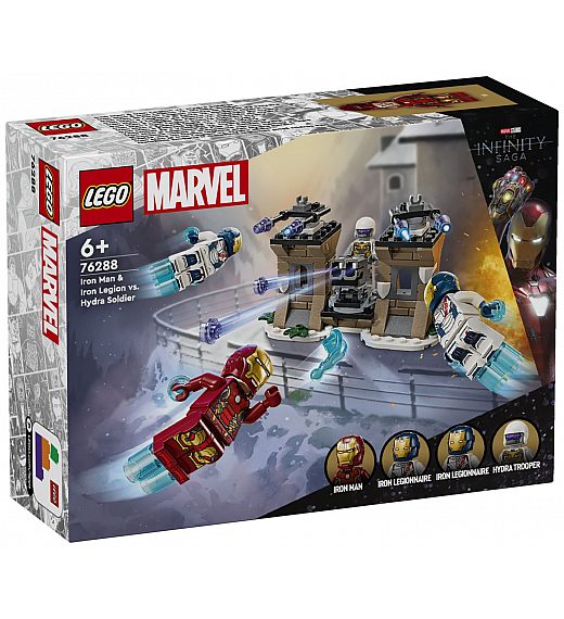 Kocke Super Heroes Iron Man in Iron Legion proti vojaku Hydre 76288 Lego