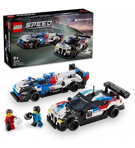 Lego kocke Speed Champions Trkaći automobili BMW M4 GT3 i BMW M Hybrid V8 76922