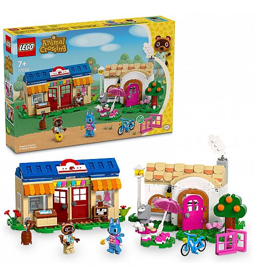 Lego kocke Animal Crossing Nook's Cranny in Rosiejina hiša 77050