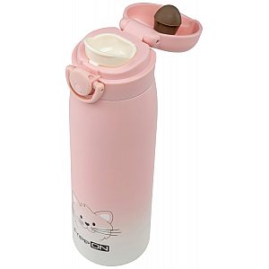 Termo steklenička 480 ml muca pink