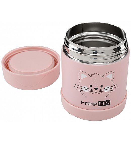 Termo posoda 350 ml muca pink FreeON