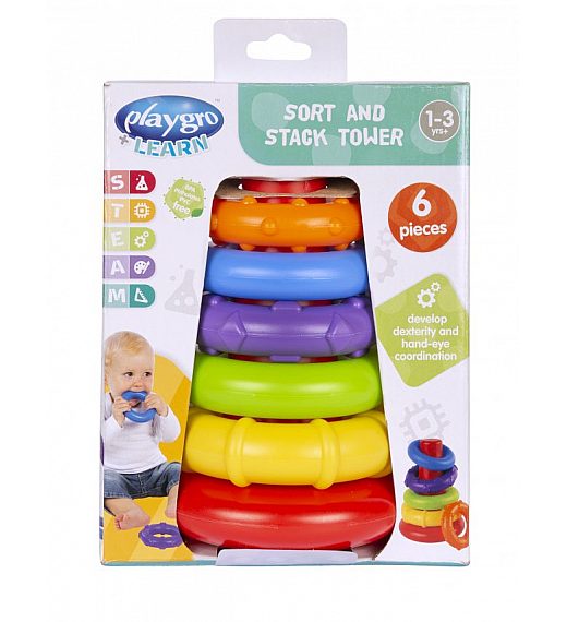 PLAYGRO stup s obručima 4011455 Playgro